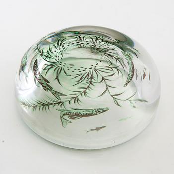 Edward Hald, a "Fish graal" glass bowl, Orrefors.