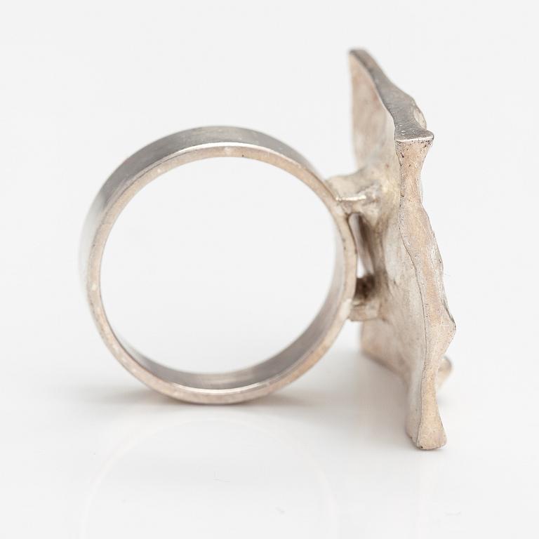 A sterling silver ring. Sirokoru, Turku 1972.