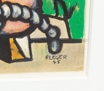 FERNAND LÉGER, after, lithographe in colour, signed in the print, from Derrière le Miroir no 119, 1960.