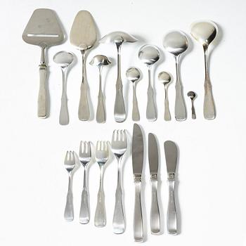 Eric Löfman, a 139-piece silver flat ware set, model 'Uppsala', MGAB, lidköping/Uppsala, Sweden, 1964-87.