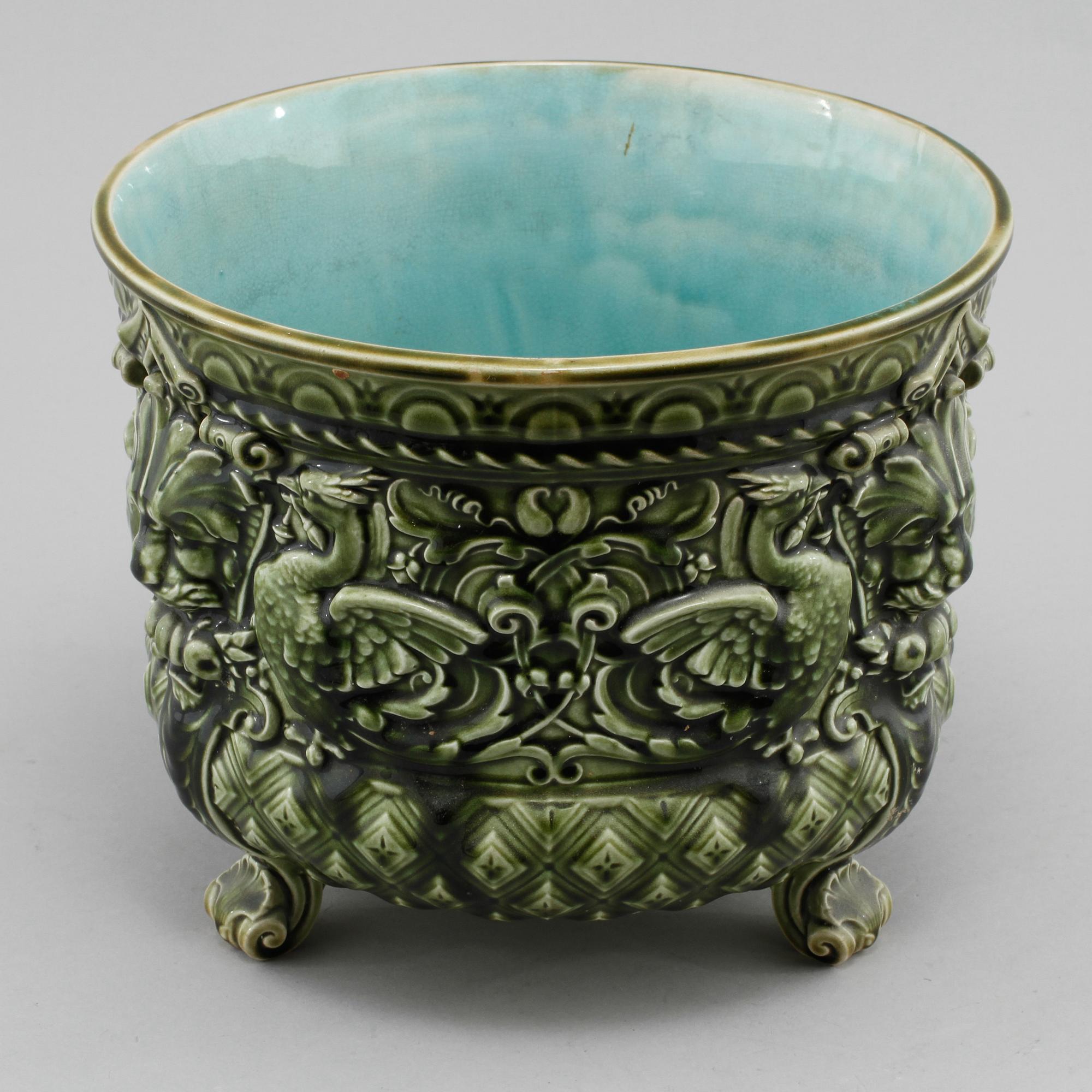 YTTERFODER, flintgods, Gustavsberg, omkring 1900.