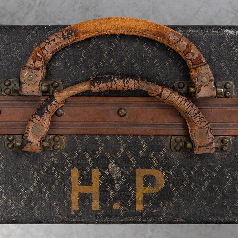 Goyard, a vintage shoe case, early 20th Century.