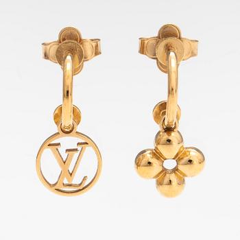 Louis Vuitton, A pair of "Blooming" earrings. Marked LV.