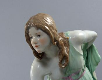 FIGURIN, porslin, Meissen.
