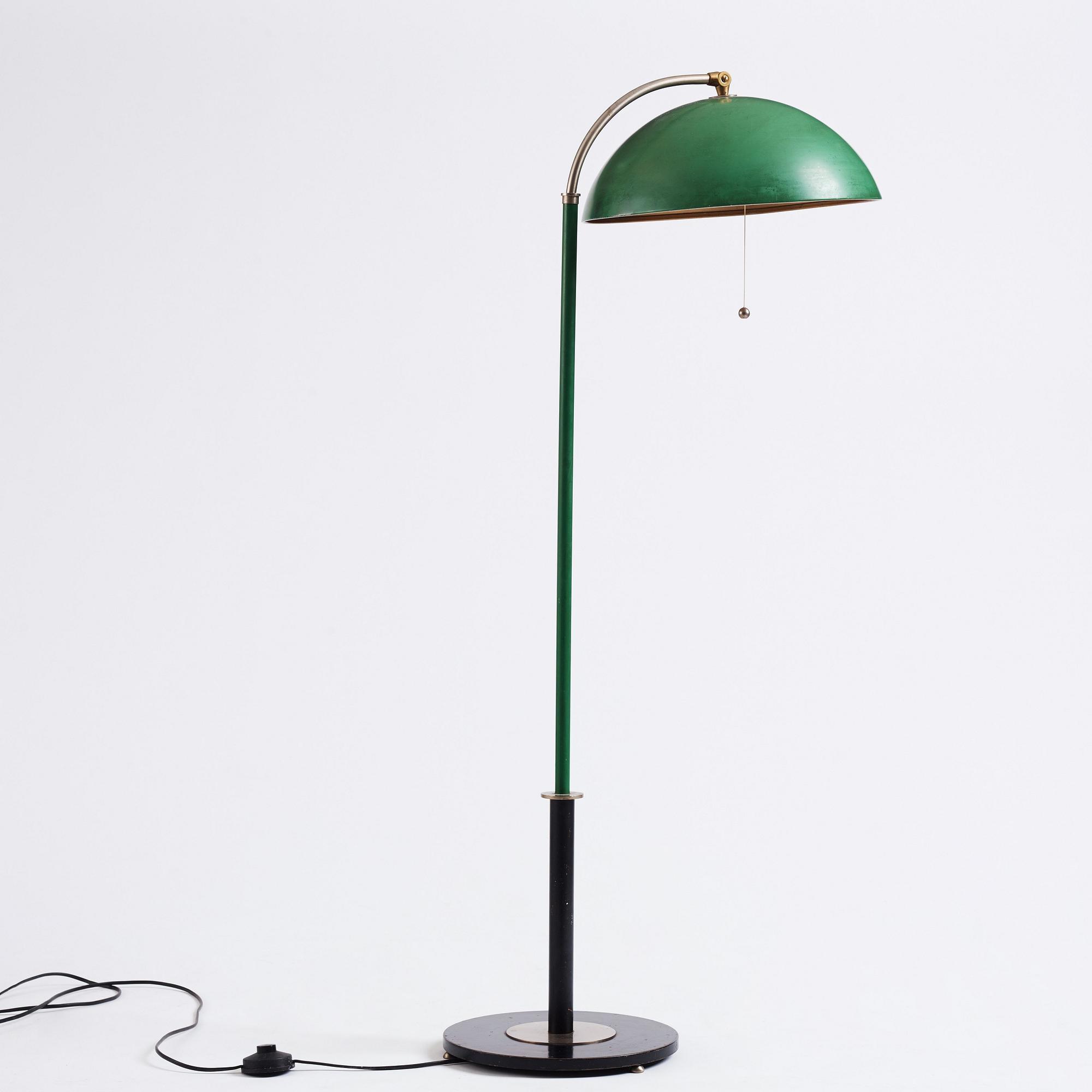 Harald Notini, golvlampa, modell "15084", Böhlmarks lampvarufabrik, Stockholm, 1930-tal.
