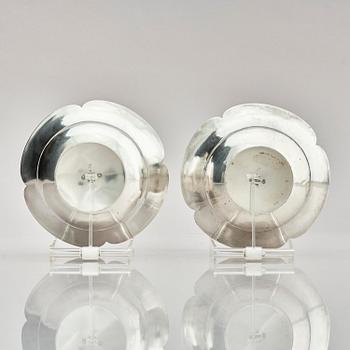 Georg Jensen, a pair of silver bowls, model '25', Copenhagen 1918, Swedish import marks GABF.