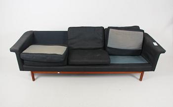 SOFFA MED FÅTÖLJER, 3 delar, 1960-tal.