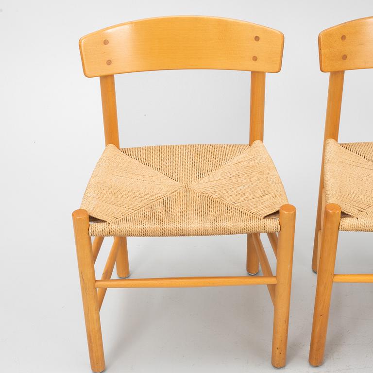 Børge Mogensen, chairs, 4 pcs, "J39", Denmark, second half of the 20th century.