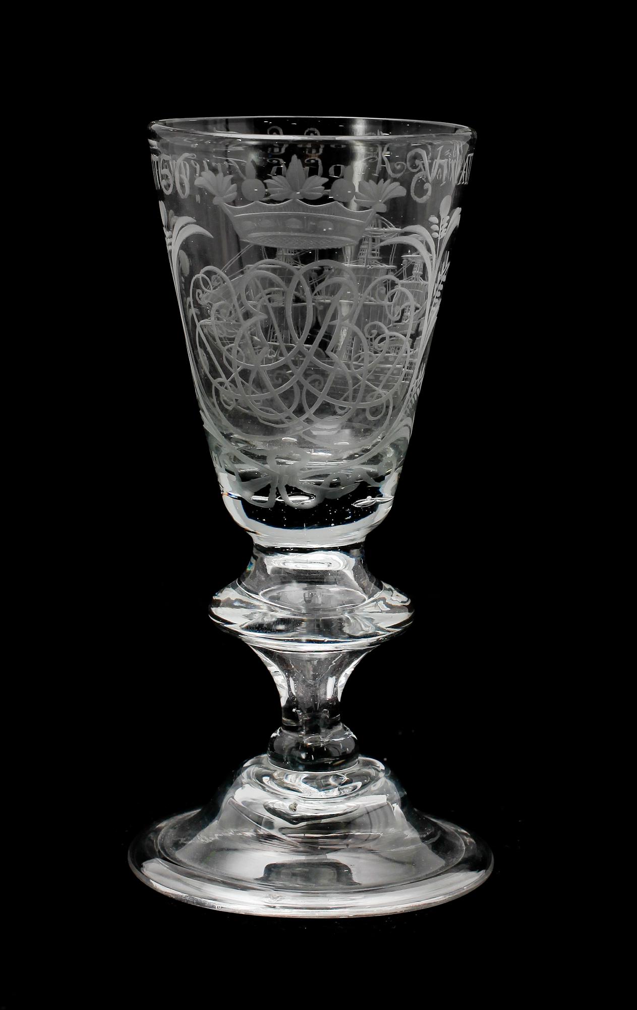 POKALGLAS, dat 1756.
