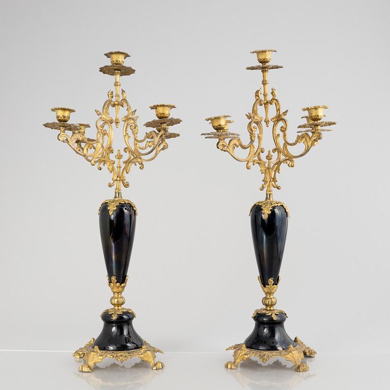 A pair of candelabras, Neo-Renaissance, circa 1900.