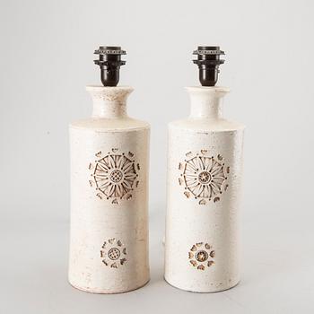 A pair of 1970:s Italian Bitossi table lamps, Bergboms.