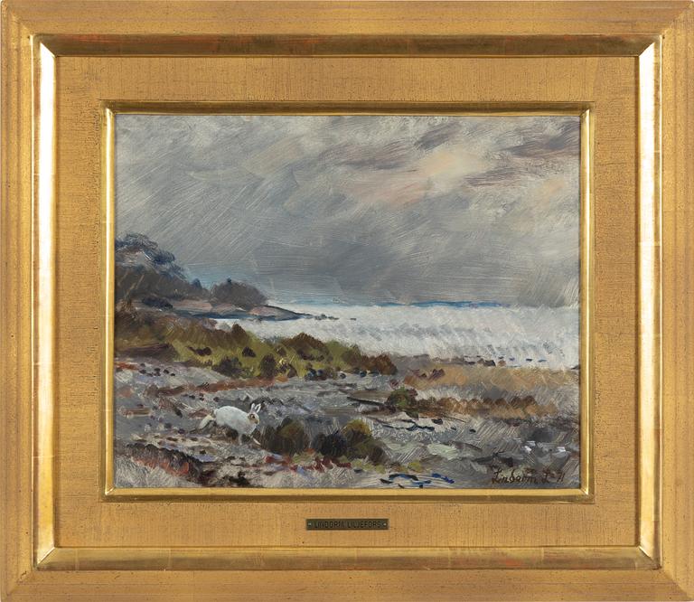 Lindorm Liljefors, oil on panel, signed and dated -71.