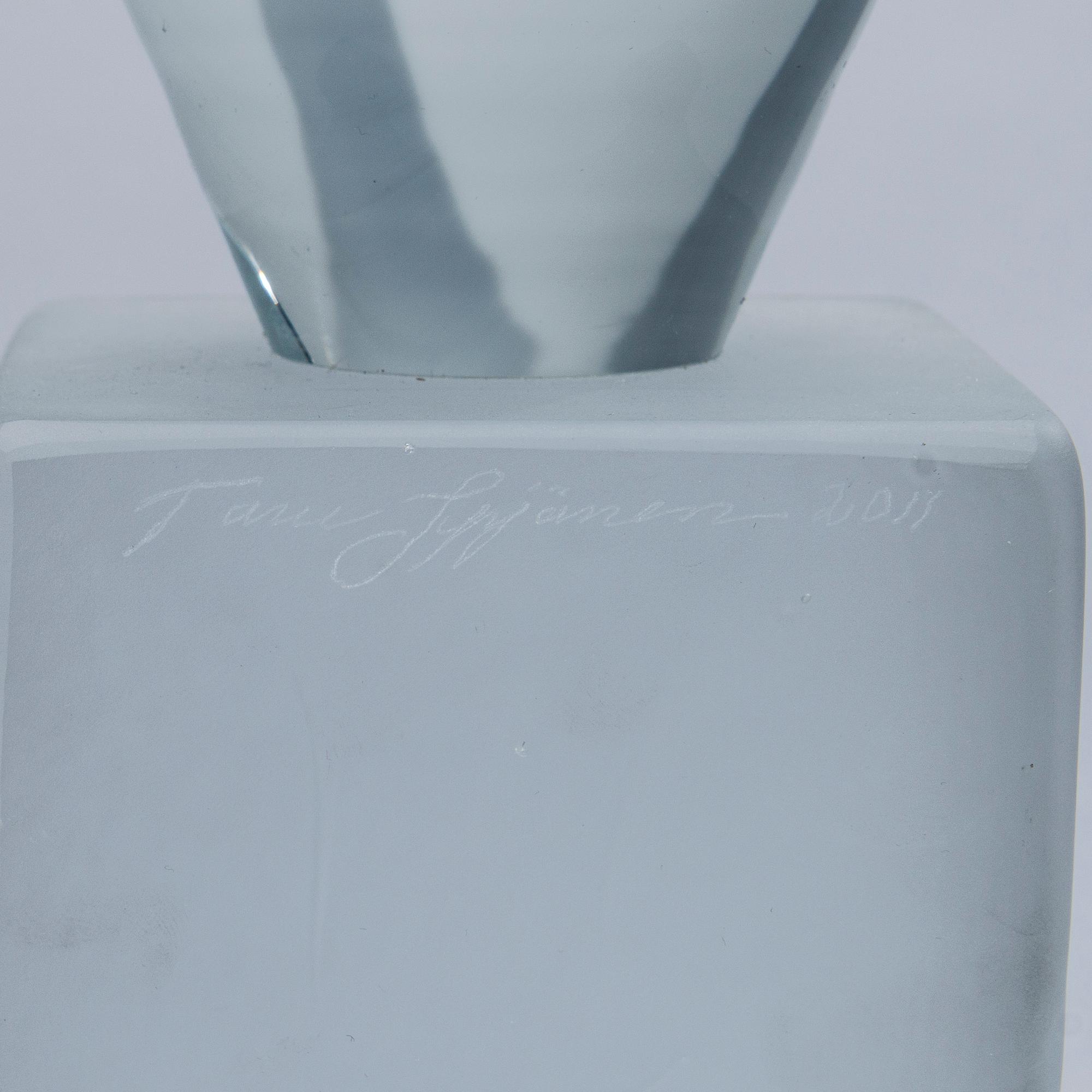 TARU SYRJÄNEN, GLASS SCULPTURE. Kasvu (Growth). Signed Taru Syrjänen 2011.