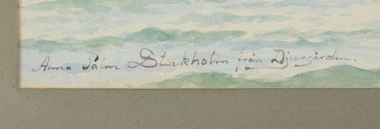 Anna Palm de Rosa, "Stockholm från Djurgården".