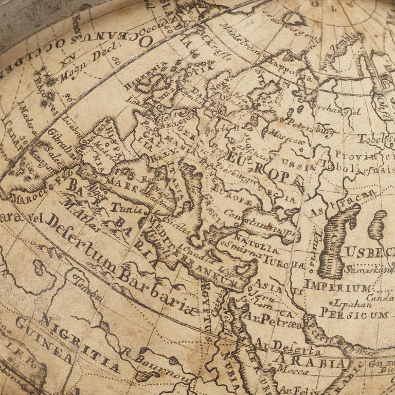 A pair of Rare Swedish Terrestial and Celestial Globes by Anders Åkerman 1762.
