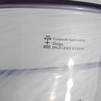 VAS, glas, Ingegerd Råman, Orrefors, unikat, signerad och numrerad 1170.