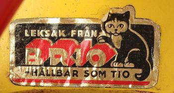 PARTI LEKSAKER, 10 delar Brio mm, 1950-tal.