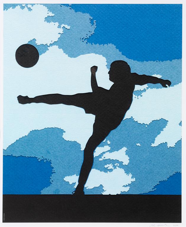 Vik Muniz, "The Football Player" (From: FIFA World Cup Brazil - Official Art Edition).