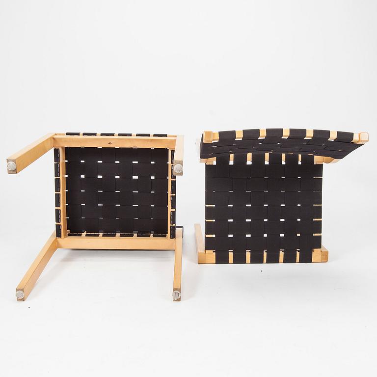 BORD, modell H 93 och STOLAR, 6 st, modell 611, Alvar Aalto, Artek, 1970-tal.