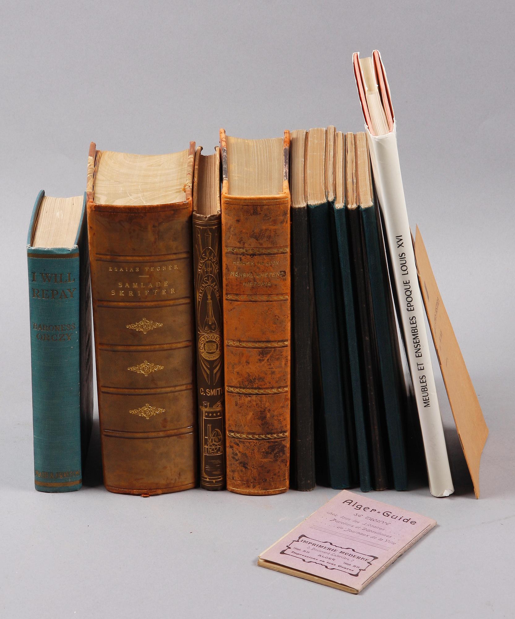 PARTI BÖCKER, 11 st, bla "Meubles et Ensembles Epoque Louis XVI". 1800-1900-tal.