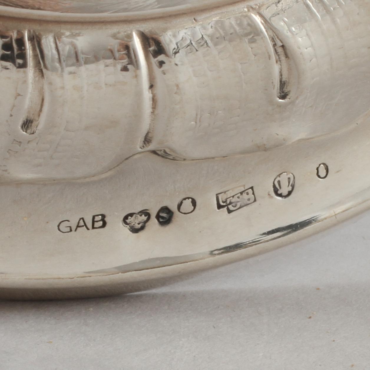 BÄGARE, silver, GAB, Stockholm, 1946, vikt 399 g.