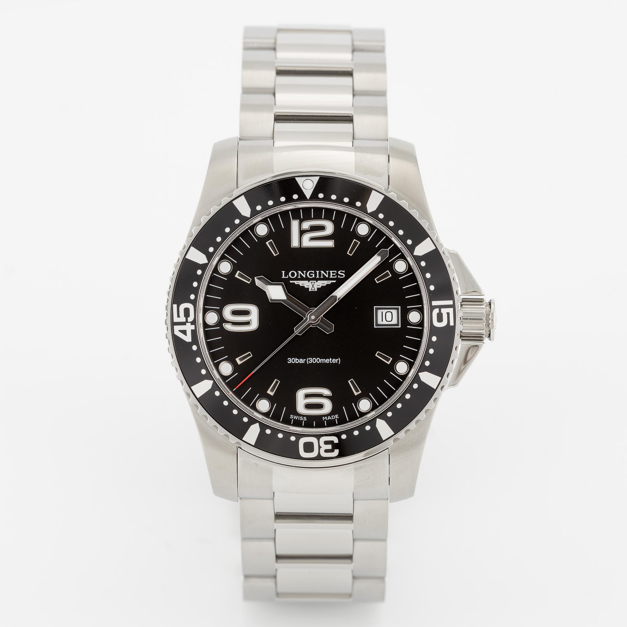 Longines, HydroConquest, wristwatch, 41 mm.