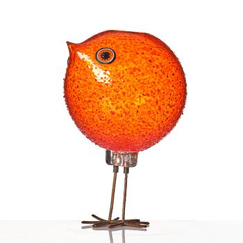 Alessandro Pianon, a 'Pulcino' glass bird, Vistosi, Murano, Italy 1960s.