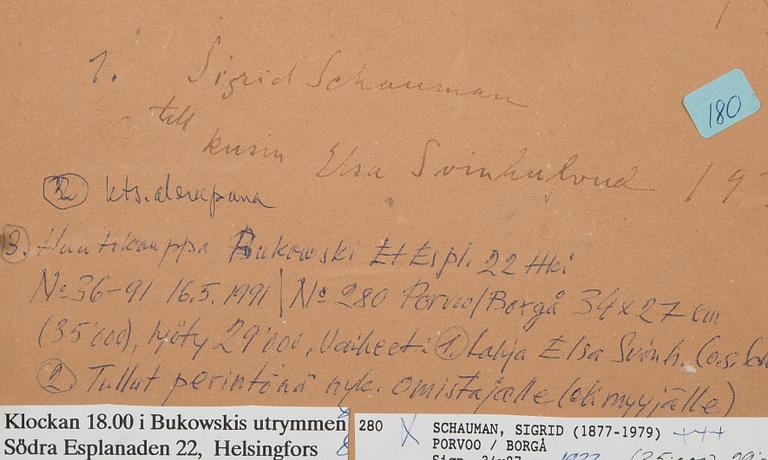 Sigrid Schauman, PORVOO.