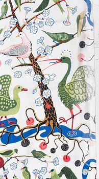 Josef Frank, a 'Gröna Fåglar' curtain, Svenskt Tenn.