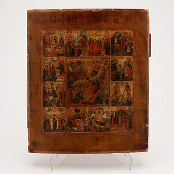 IKON, tempera på pannå, Ryssland 1700-tal.