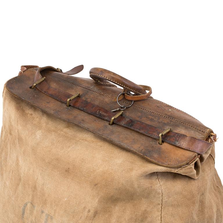 VÄSKA/SÄCK, "Steamer Bag" Louis Vuitton. Troligtvis sent 1800 / tidigt 1900-tal.