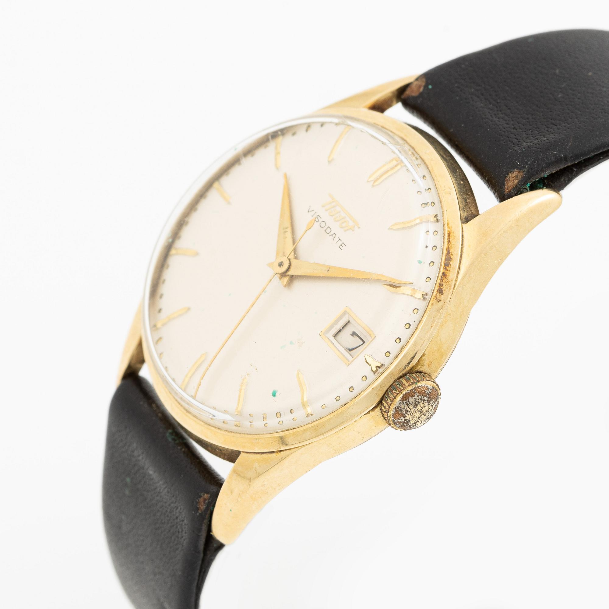 Tissot, Visodate, wristwatch, 34 mm.