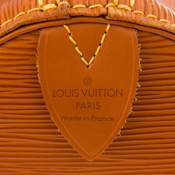 A LOUIS VUITTON CIPANGO GOLD KEEPALL 50 EPI TRAVEL BAG.
