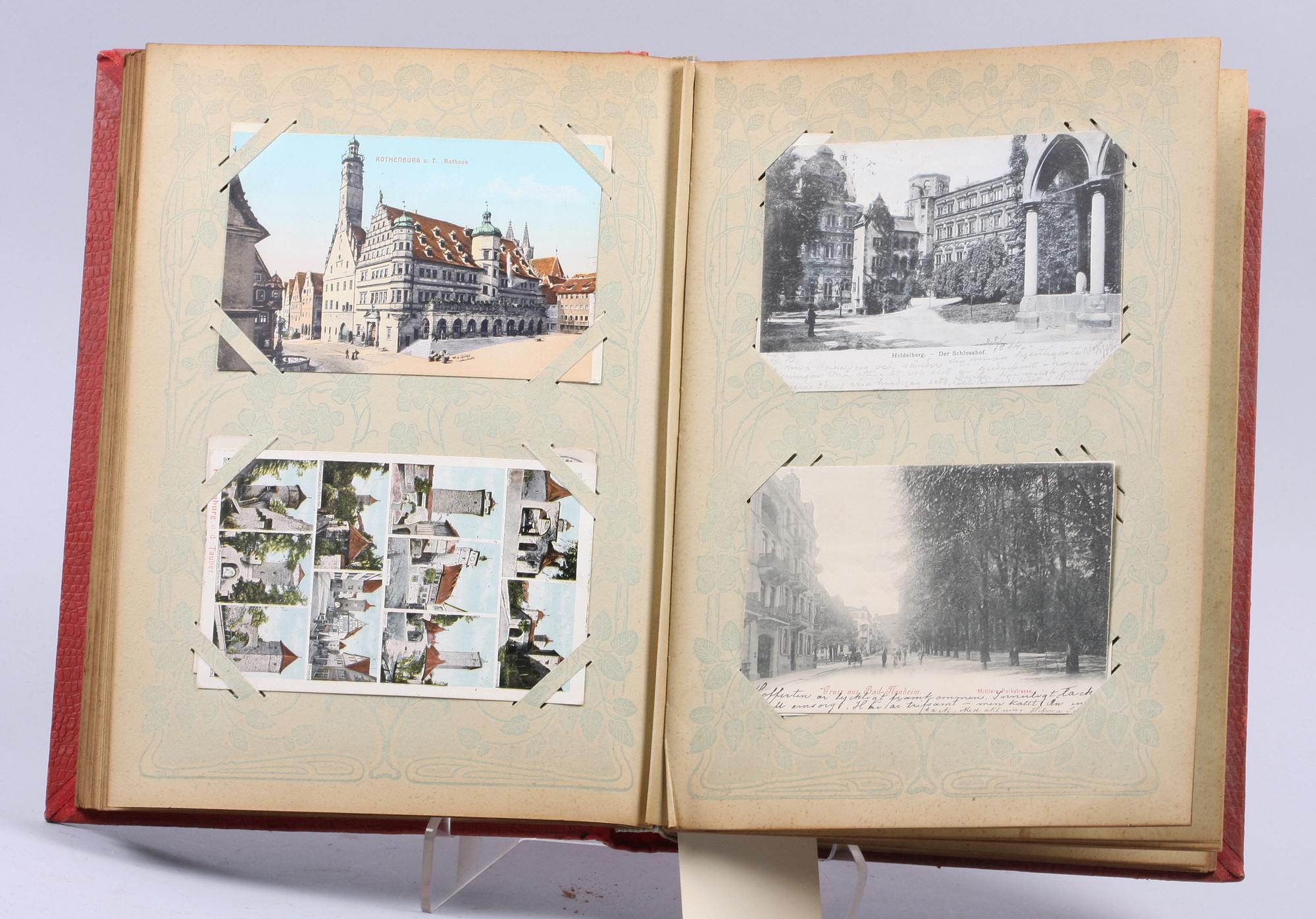 BREFKORTSALBUM MED VYKORT, sekelskiftet 1900.