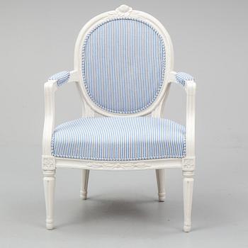 KARMSTOL, av Erik Öhrmark, (Stockholm 1777-1813). Gustaviansk.