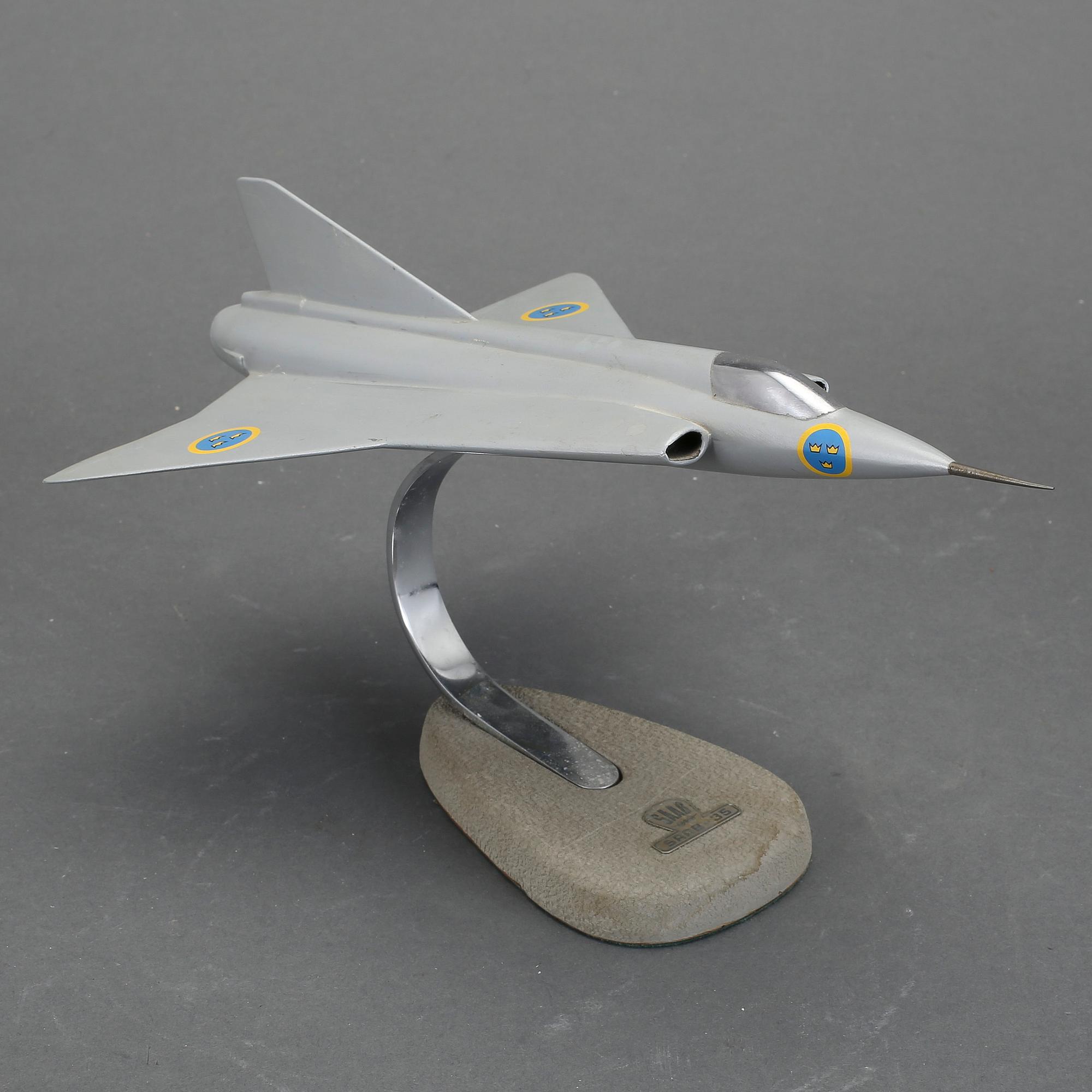 FLYGPLANSMODELL, "Saab 35 Draken", 1900-talets andra hälft.
