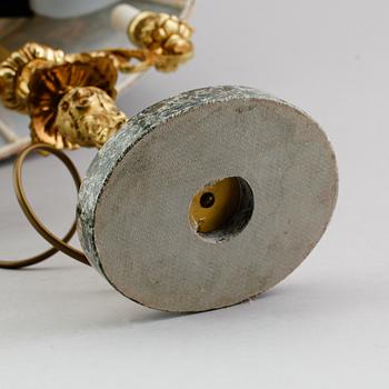 BORDSLAMPA, mässing, 1900-talets mitt.