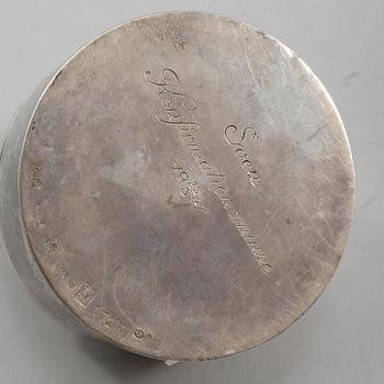 VAS OCH LOCKASK, silver, C.G Hallberg, Stockholm 1961 resp Harald Nielsen för Georg Jensen, Danmark, mellan 1933-1944.