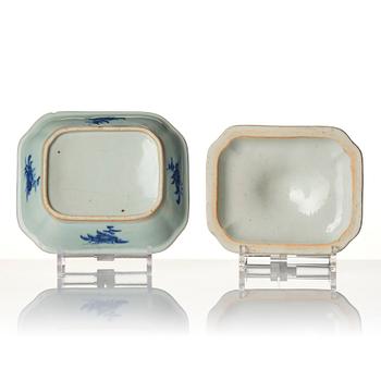 Servisdelar, 18 stycken, porslin. Qingdynastin, omkring 1900.