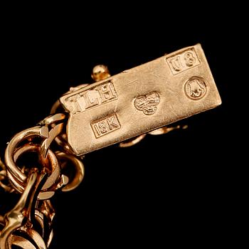 ARMBAND, 18 k guld, svenska stämplar, 1946. Vikt ca 7 g.
