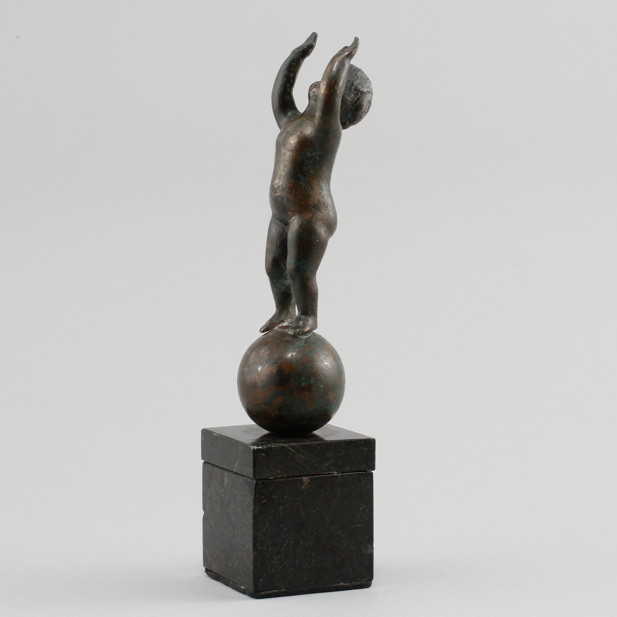 SKULPTUR, brons, osignerad, 1900-tal.