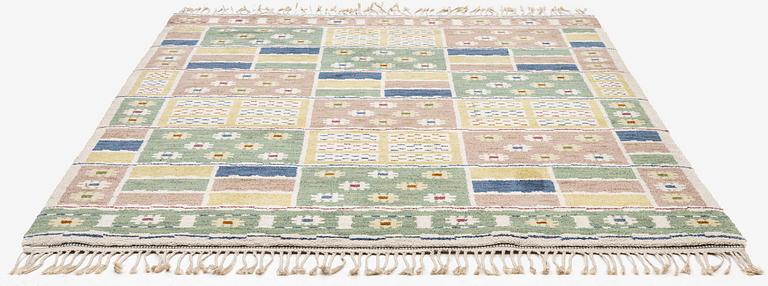 Märta Måås-Fjetterström, a 'Ängarna' carpet, knotted pile, c 248 x 182 cm, signed AB MMF.