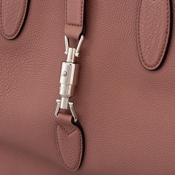 Gucci, a pink leather 'Jackie Sof Tote' bag.