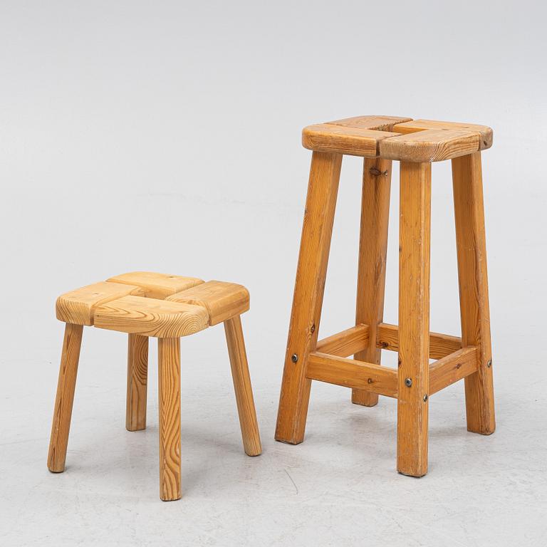 Two stools, sceond half of the 20th Century.