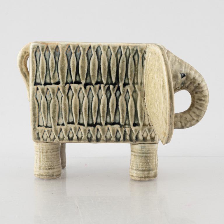 Lisa Larson, figurin, stengods, "Elefant", ur serien "Afrika", Gustavsberg.