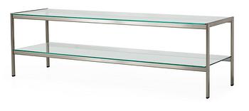 105. A Gae Aulenti 'Sanfedele' glass and aluminium sideboard by Zanotta, Italy.