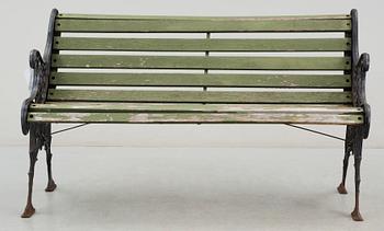 TRÄDGÅRDSSOFFA, gjutjärn, 1900-tal.