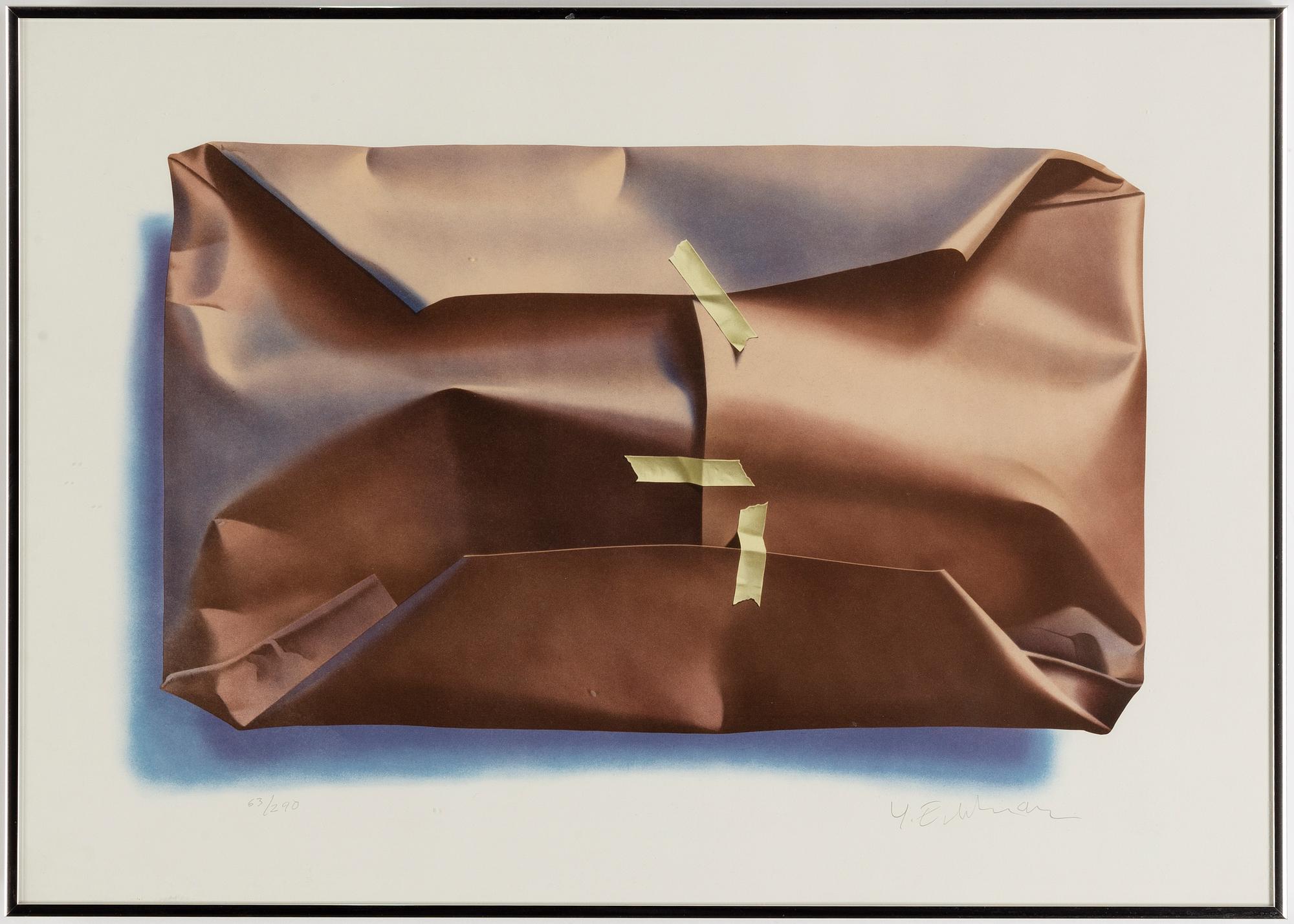 Yrjö Edelmann, lithograph in colours, signed 63/290.