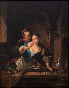 Franz van Mieris, circle of/follower of, The Proposal.