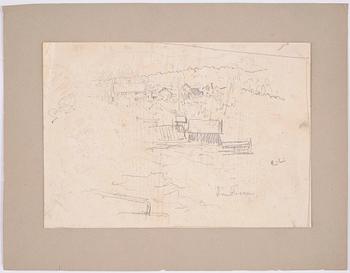 CARL LARSSON, skisser, 4 st, monogramsign.